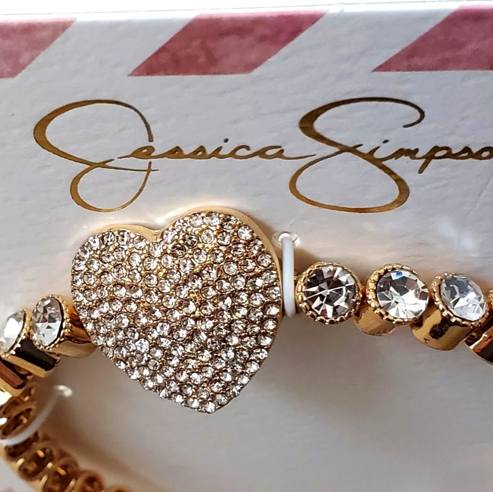Jessica Simpson Heart bling bracelet